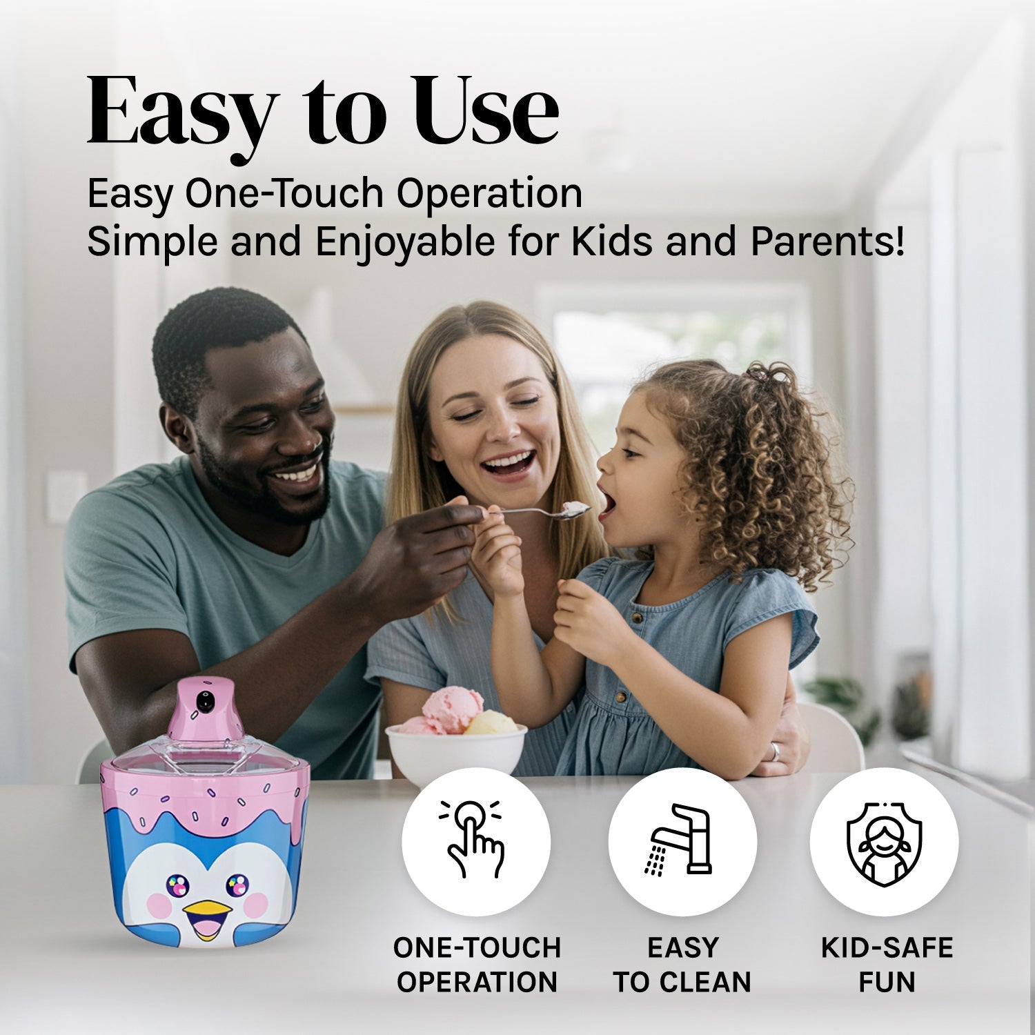 Kids' Electric Ice Cream Maker, 1.2 Qt